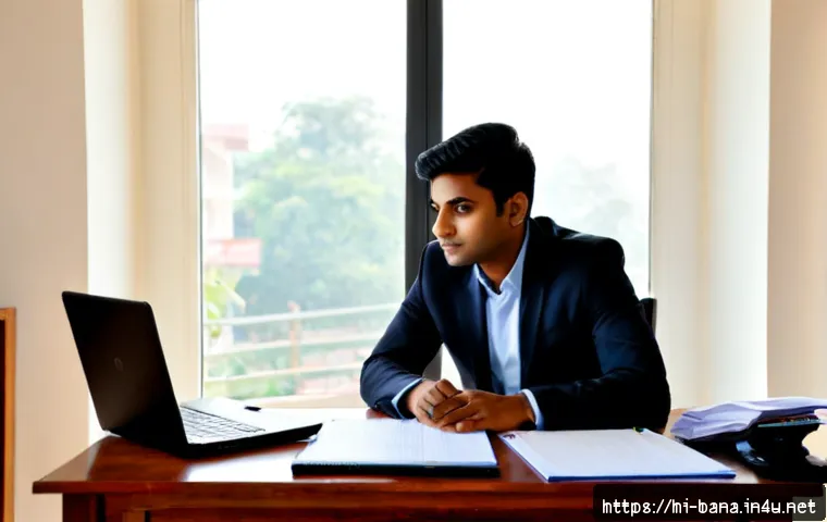 비즈니스 애널리스트 취업 면접 준비 - Photorealistic business analyst interview preparation scene in a modern Indian home office, confiden...